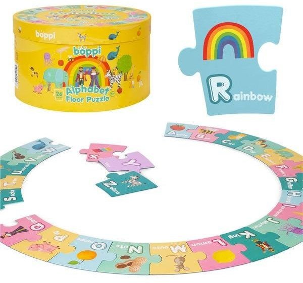 Puzzle 26 podłogowe dwustronne Alfabet