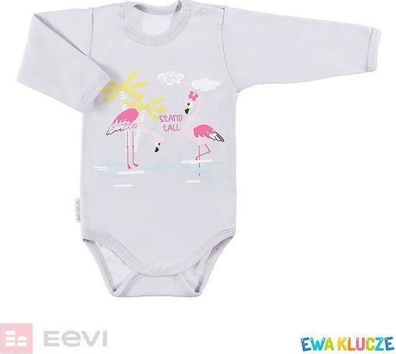 Ewa Klucze BODY niemowlęce wyprawka FAMILY DŁ DZIEW SZARY 086 86