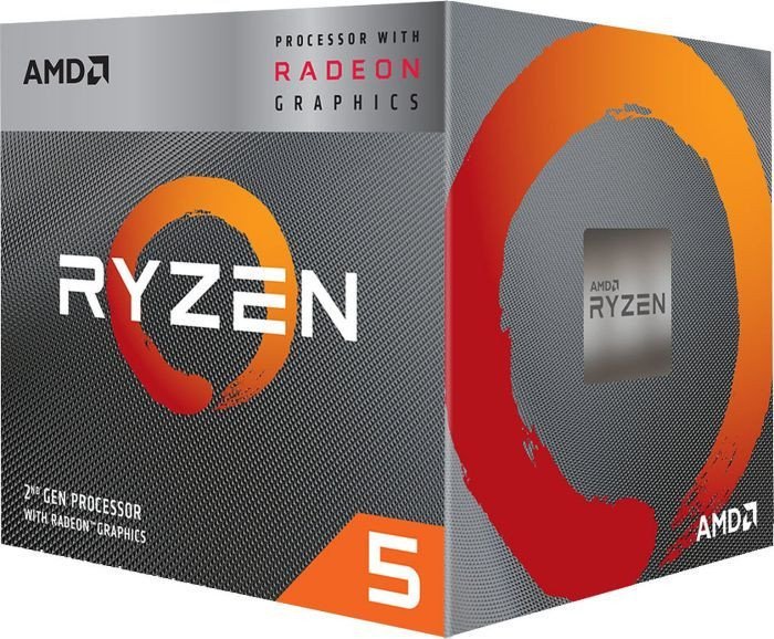 Procesor AMD Ryzen 5 3400G, 3.7 GHz, 4 MB, BOX (YD3400C5FHSBX)