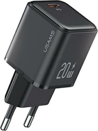 Ładowarka Usams Ładowarka sieciowa 1xUSB-C PD 3.0 20W Fast Czarna