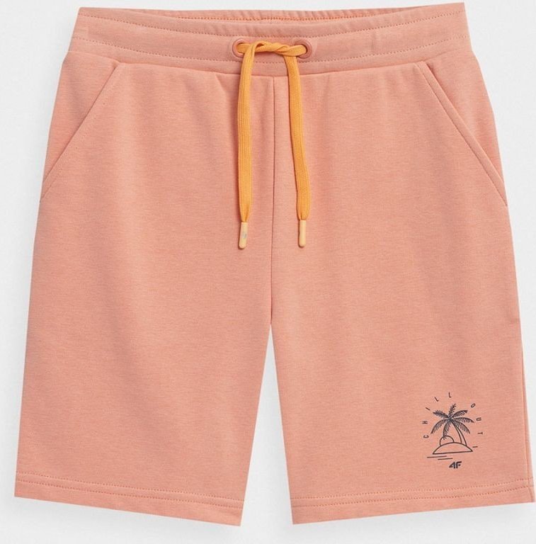 4f Spodenki 4F Jr 4FJSS23TSHOM047 : Kolor - Pomarańczowy, Rozmiar - 128 cm