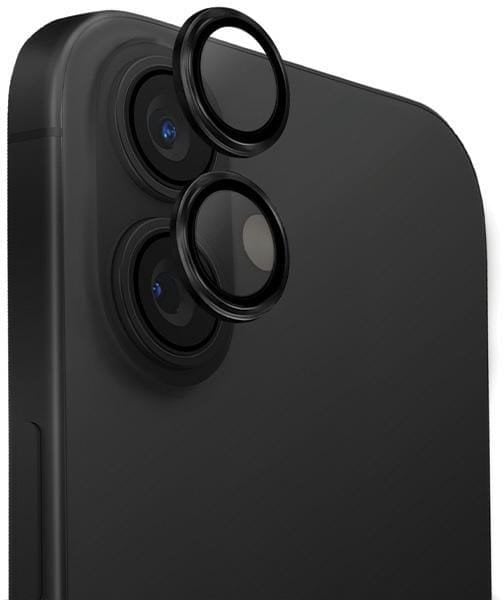 UNIQ Optix Aluminium Camera LensProtector iPhone 16 6.1" / 16 Plus 6.7" midnight black szkło na obiektyw aparatu z aplikatorem
