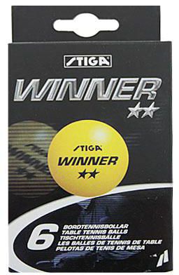 Stiga Piłeczka Winner ** 6 szt. S515506 pomarańczowy (S515506)