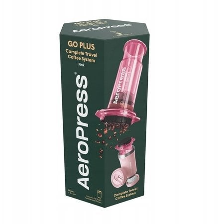 Zaparzacz do kawy AeroPress Go Plus - Różowy