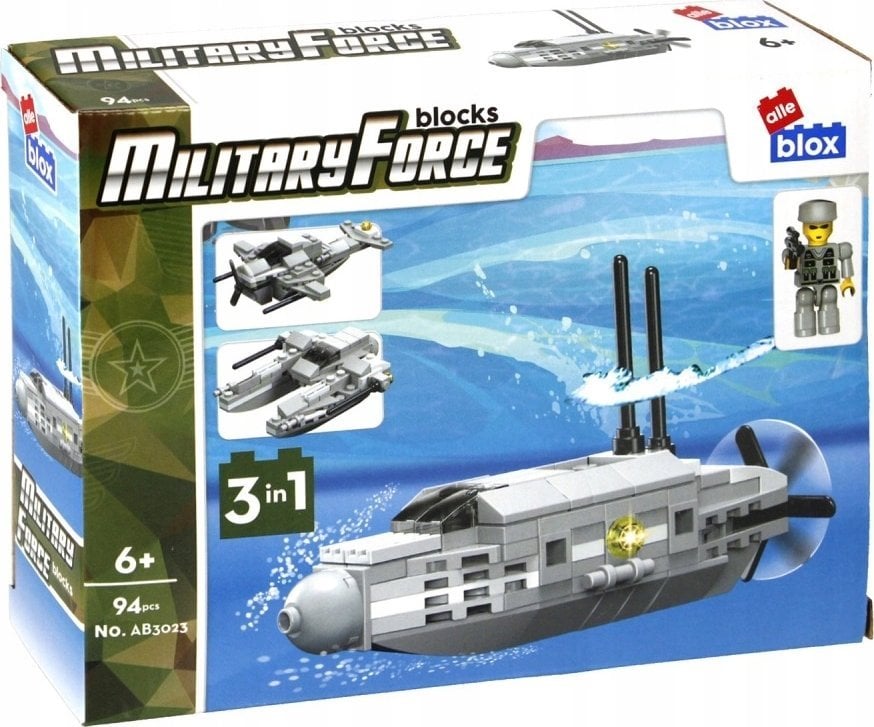 ALLEBLOX KLOCKI KONSTR ALLEBLOX MILIT 94EL 19X14X5 PUD 1