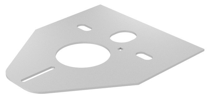 Hydroland Mata uniwersalna pod miskę wisząca WC 420x372x5mm (E-692917)