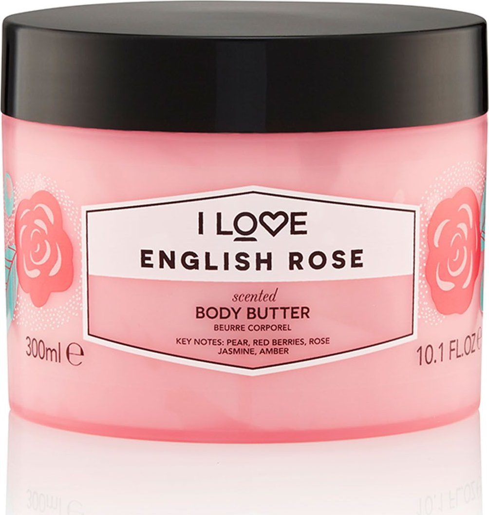 I LOVE_Scented Body Butter nawilżające masło do ciała English Rose 300ml