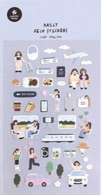 BT21 Naklejki ozdobne Wycieczka