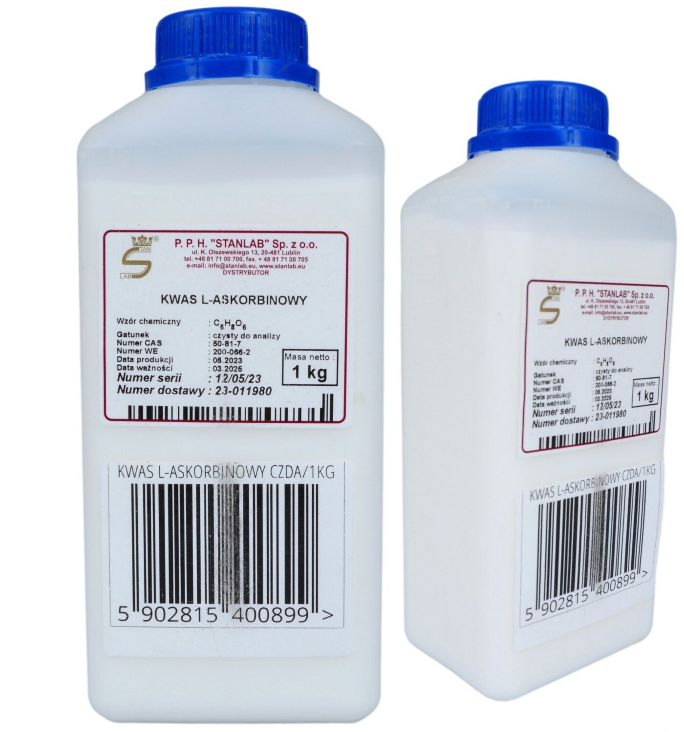 STANLAB Witamina C 1Kg 1000G Kwas L-Askorbinowy Czda