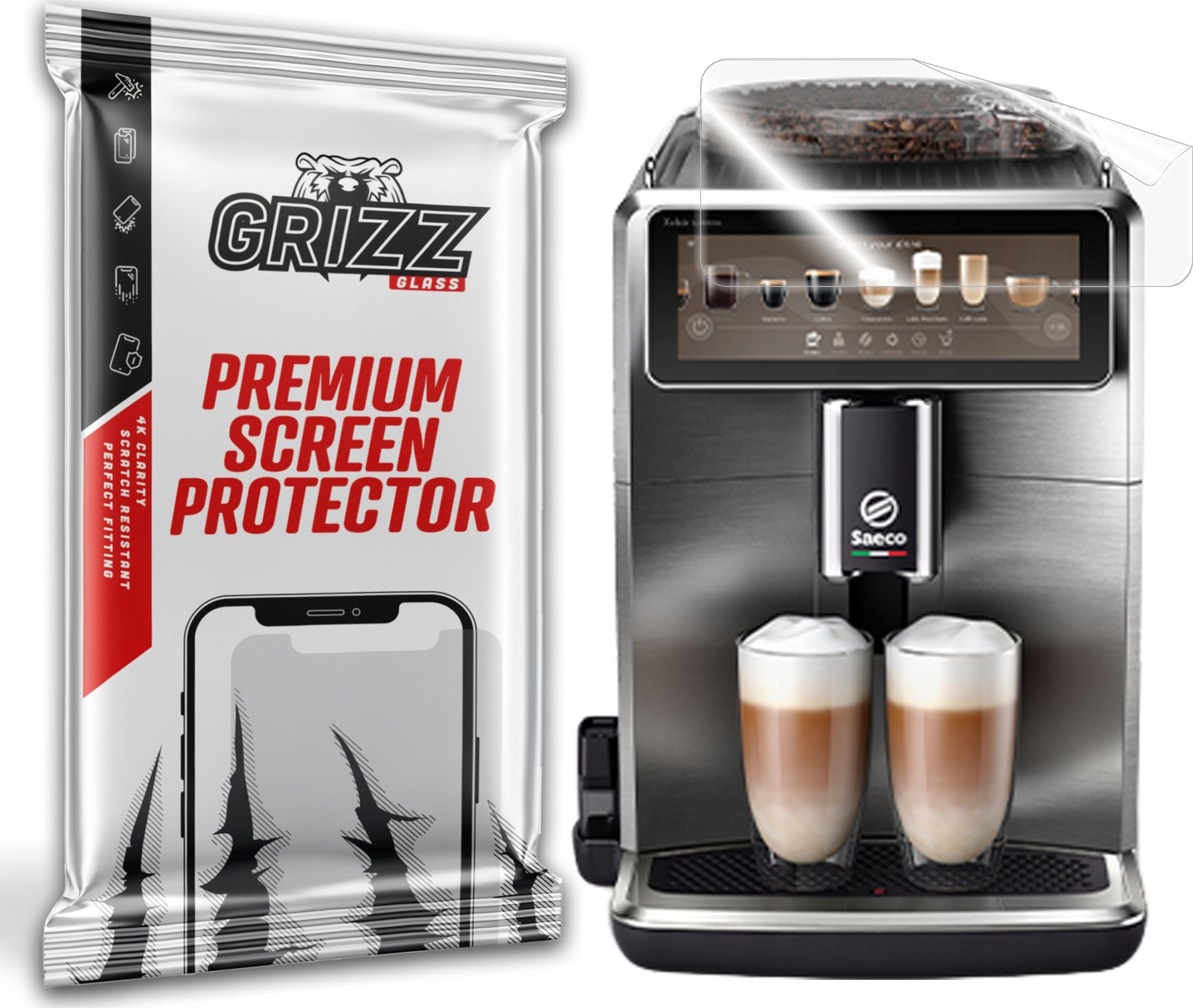 GrizzGlass Folia ceramiczna GrizzGlass CeramicFilm do Saeco SM8889/00 Xelsis Suprema
