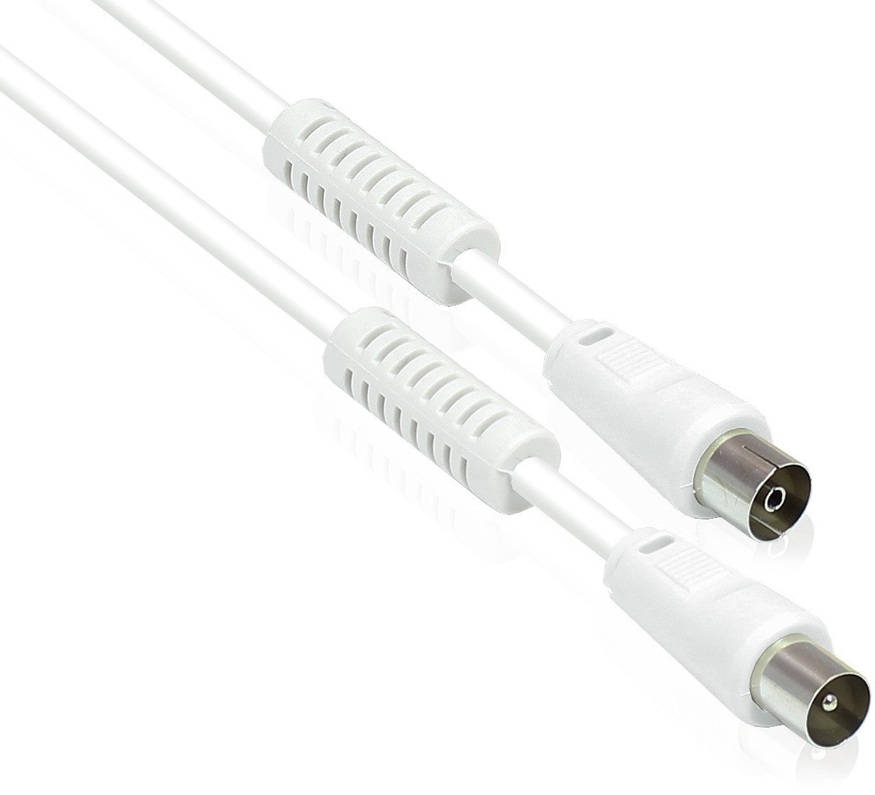 Alcasa S-PAK02 kabel koncentryczny 2 m Biały