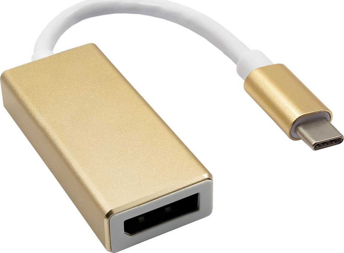 Adapter USB Akyga USB-C - DisplayPort Złoty (AK-AD-56)