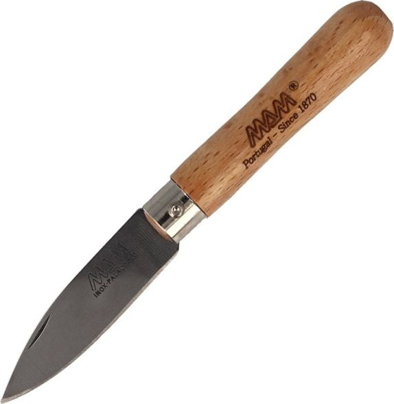 Mam Filmam Nóż składany MAM with Tip, Beech Wood 61mm (2025/2-A) uniwersalny