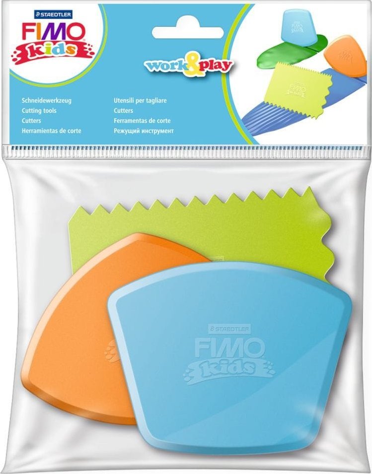 Zestaw narzędzi FIMO Kids Work&Play 3 typy nożyków plastiowych Staedtler