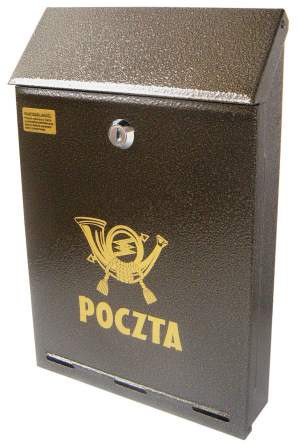 Skrzynka na listy złoty-antyk C-4