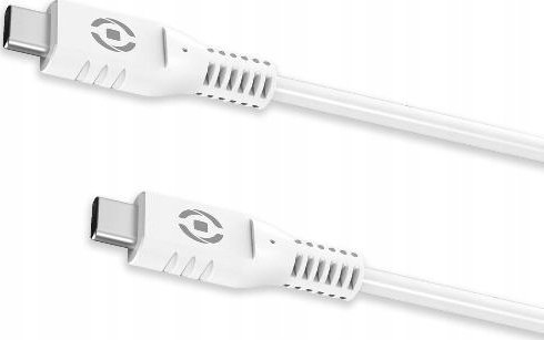 Kabel USB Celly USB-C - USB-C 1 m Biały (USBCUSBCWH)