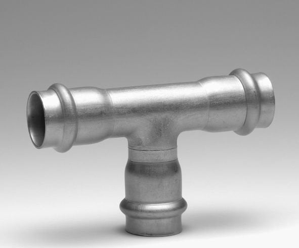 SANHA Trójnik równoprzelotowy SANHA-NIROSAN-Stahl szlachetna d90° d35SANHA