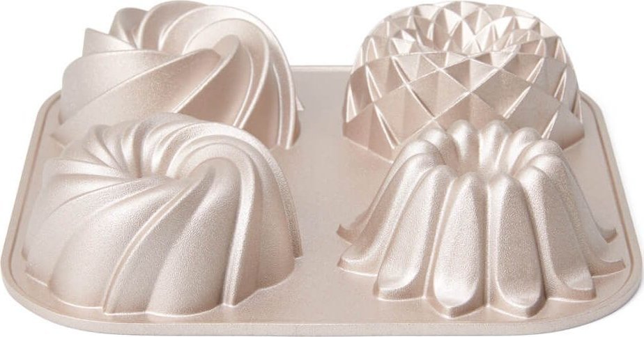 PATISSE PREMIUM Aluminiowa forma na 4 mini babki