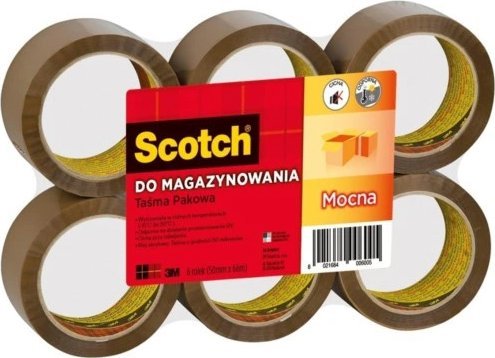 3M Taśma pakowa SCOTCH® (S5066F6), akrylowa, 50mm, 66m, brązowa - 8021684006005