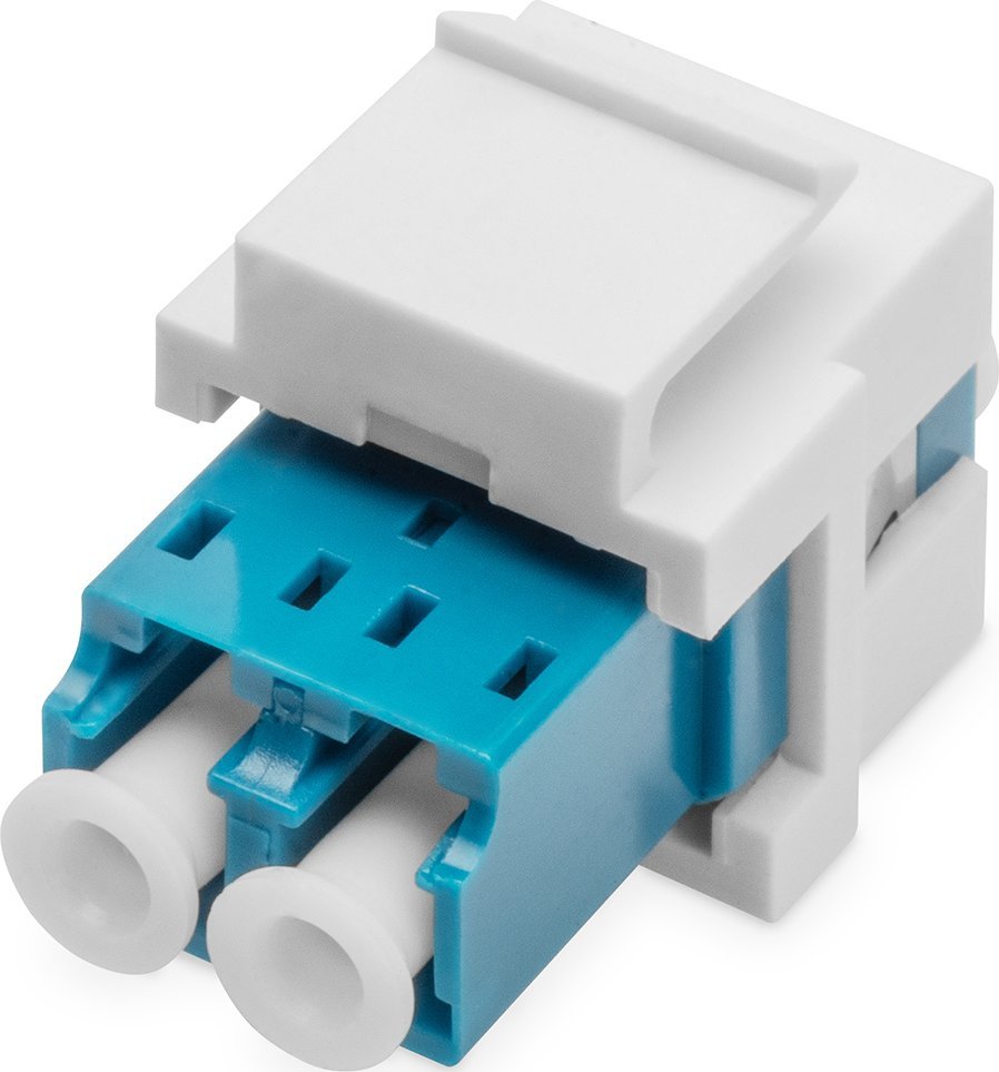 Digitus DIGITUS LWL Kupplung LC->LC Singlemode Duplex Keystone-Modul