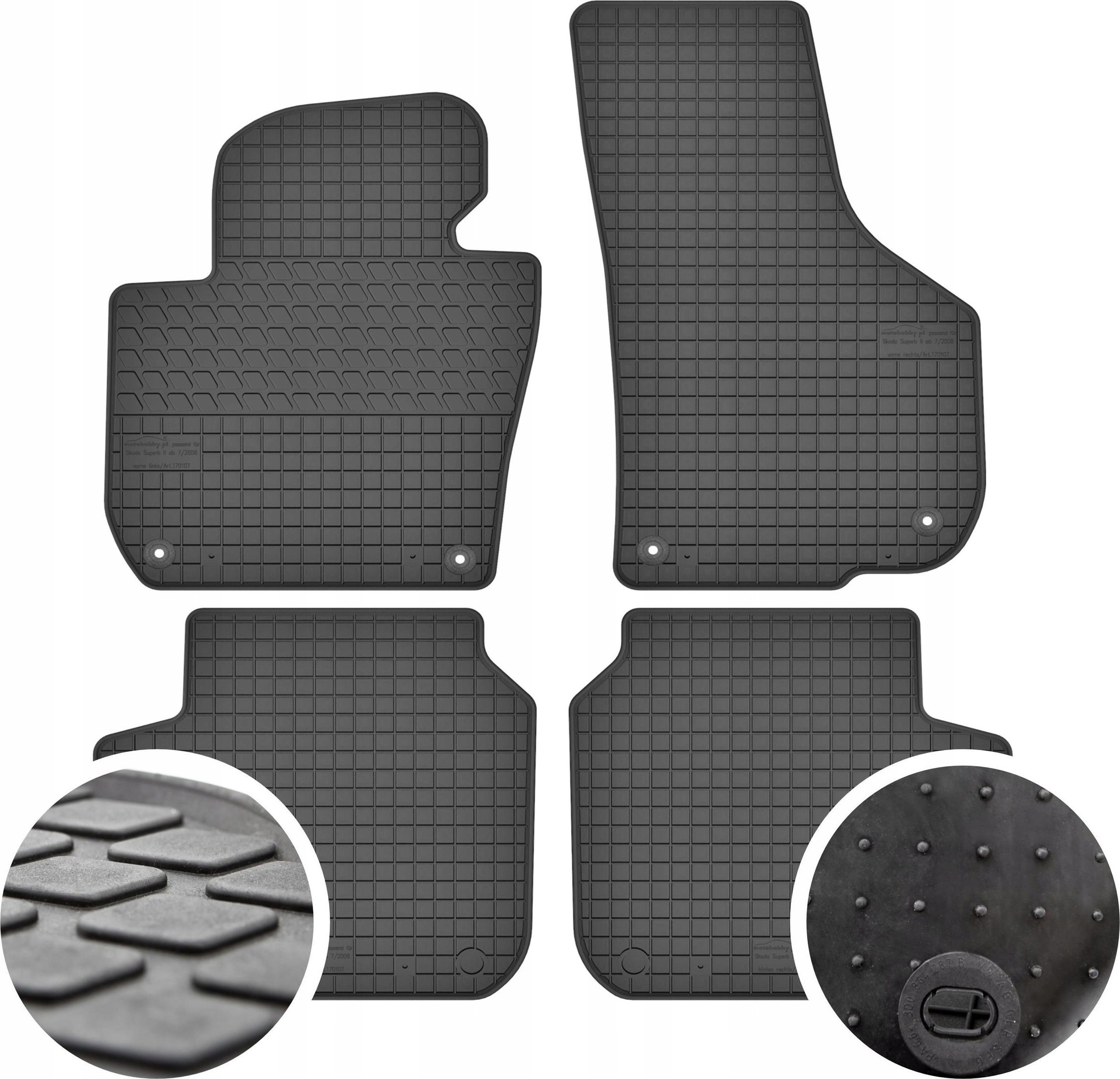 GeyerHosaja Dywaniki gumowe do Skoda Superb II