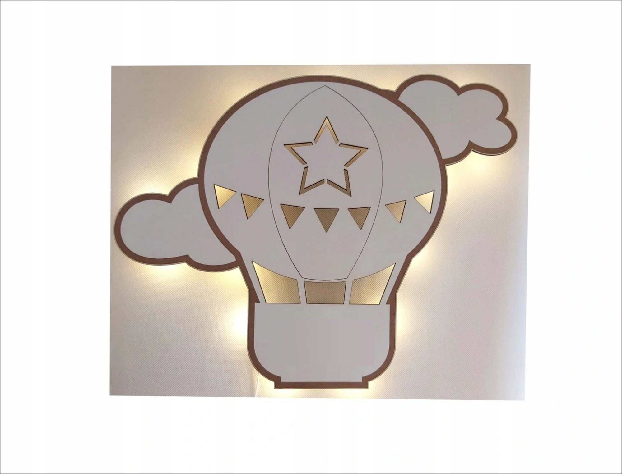 naSciane Lampka nocna dla dzieci balon balony chmurka biała