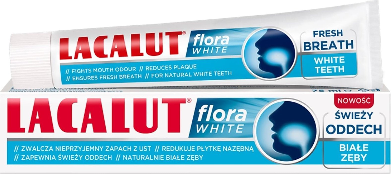 Lacalut LACALUT PASTA FLORA WHITE na halitozę