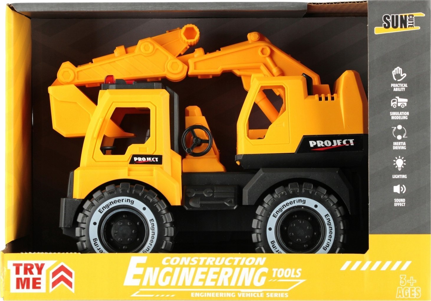 Mega Creative AUTO CIEZAR KOPARKA B/O 27X19X12 MC WB 24/48