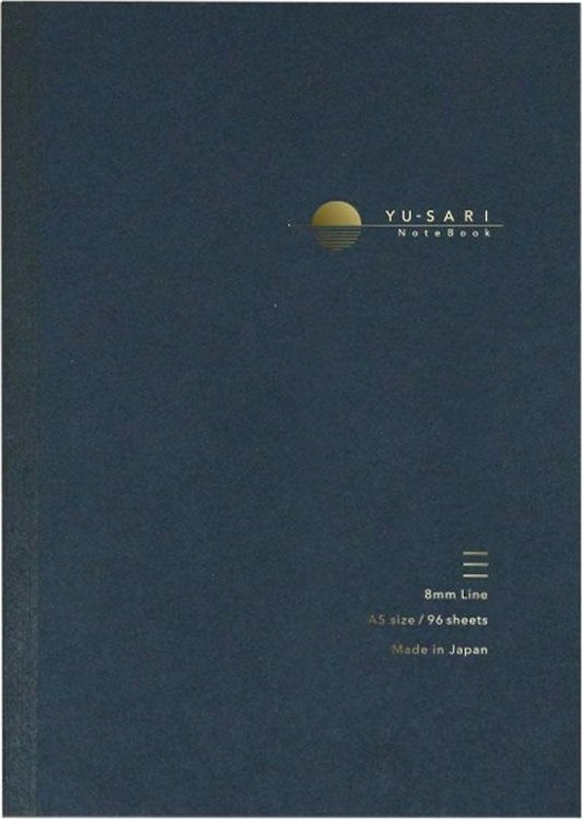 Notatnik A5 linie Yu-Sari 8mm czarny