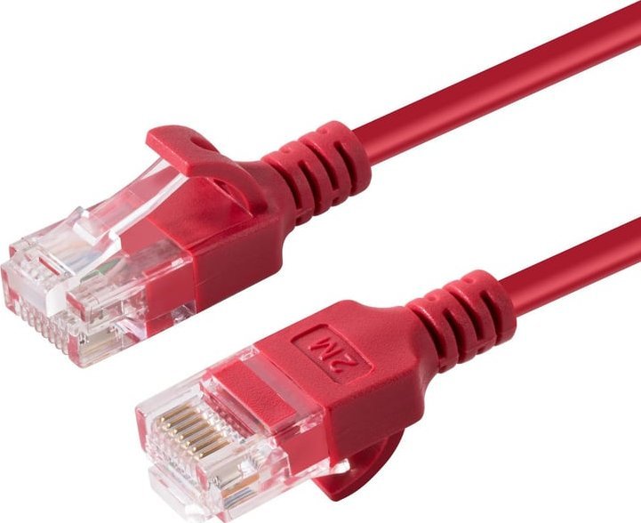MicroConnect Microconnect V-UTP6A015R-SLIM kabel sieciowy Czerwony 1,5 m Cat6a U/UTP (UTP)