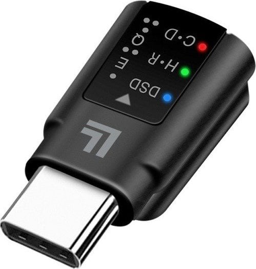 Adapter AV LogiLink USB-C DAC audio adapter, USB-C/M to 3.5 mm/F, black