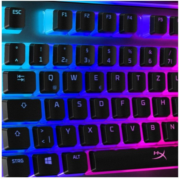 HyperX Pudding Keycaps, Keycap(Black, Full Key Set) j. niemiecki