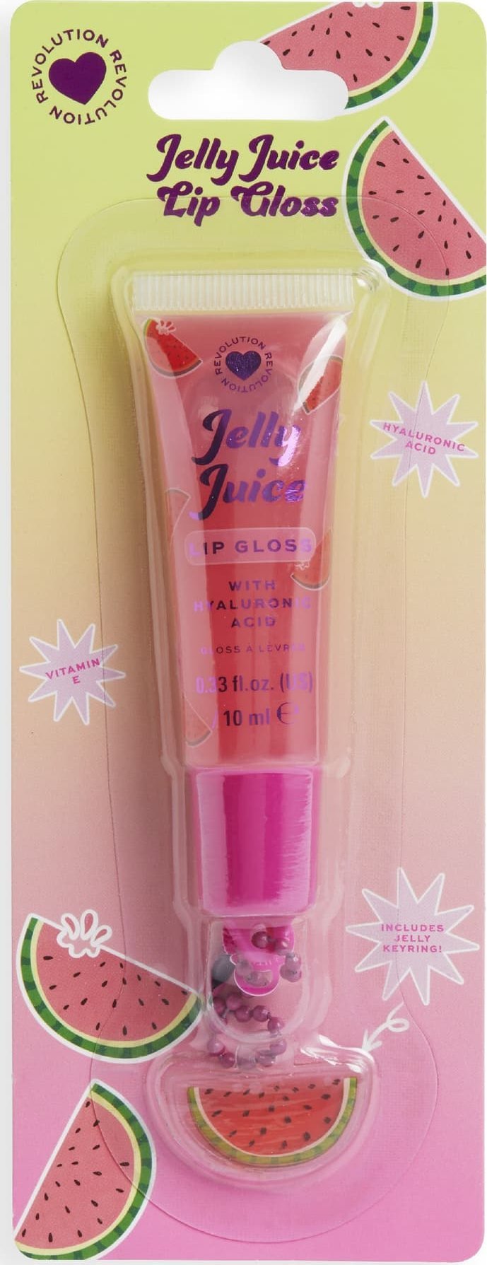 MAKE UP REVOLUTION I HEART REVOLUTION Jelly Juice Błyszczyk do ust - Watermelon 10 ml