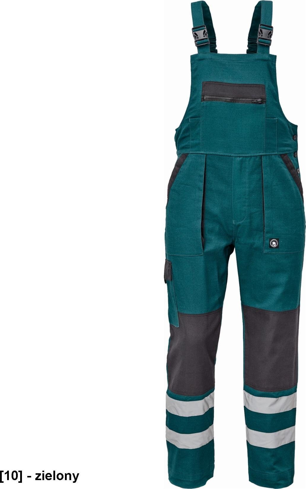 CERVA MAX NEO RFLX - ogrodniczki - zielony 64