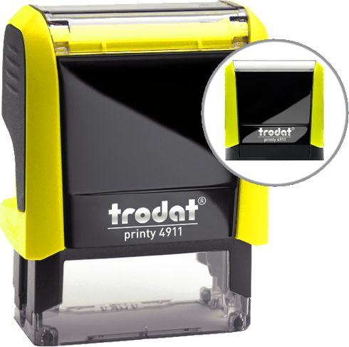 Trodat Pieczątka 4911 38/14MM neon żółty 68828