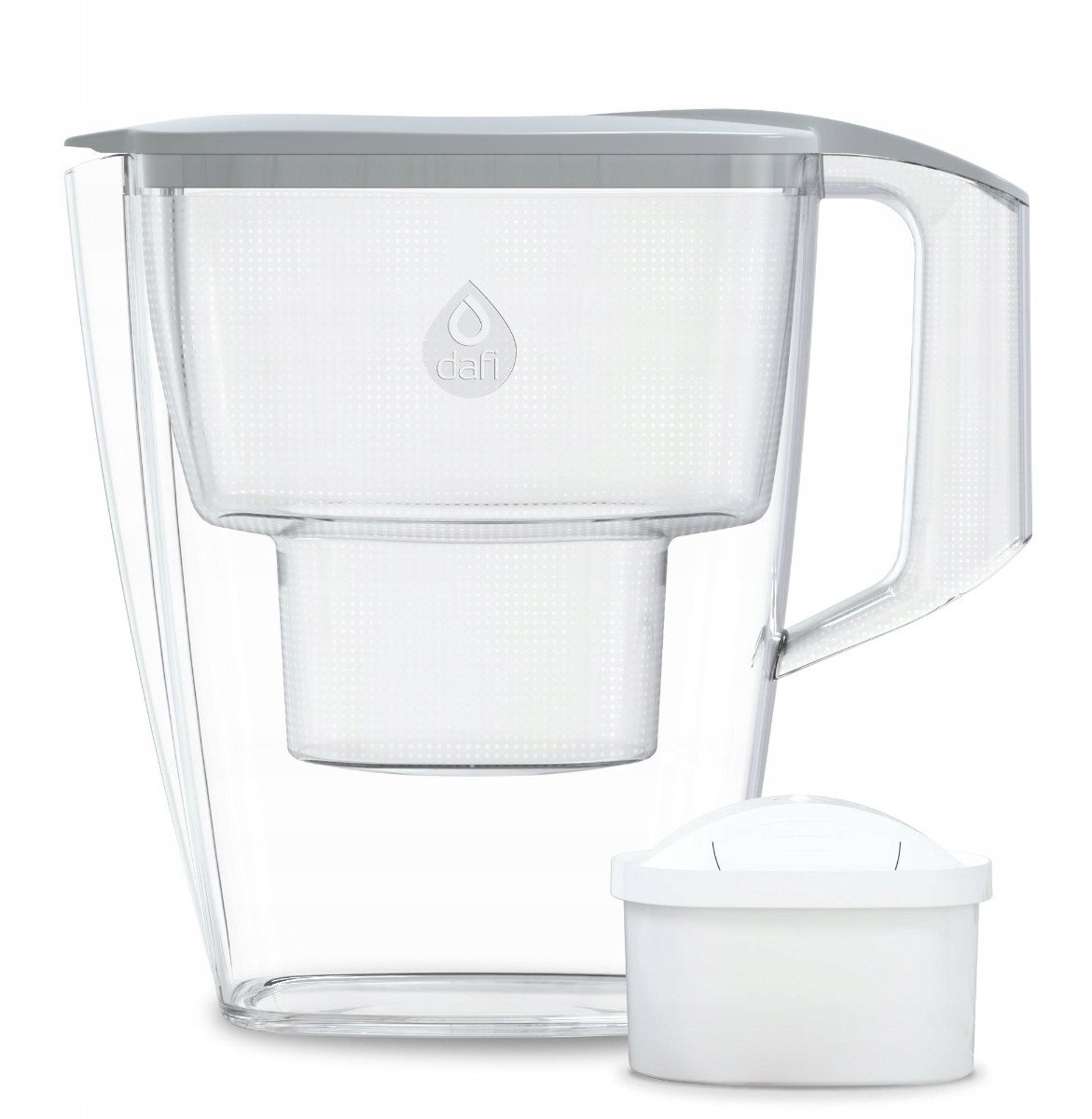 Dzbanek filtrujący Dafi MILA popielaty 3 l manualny wkład Unimax