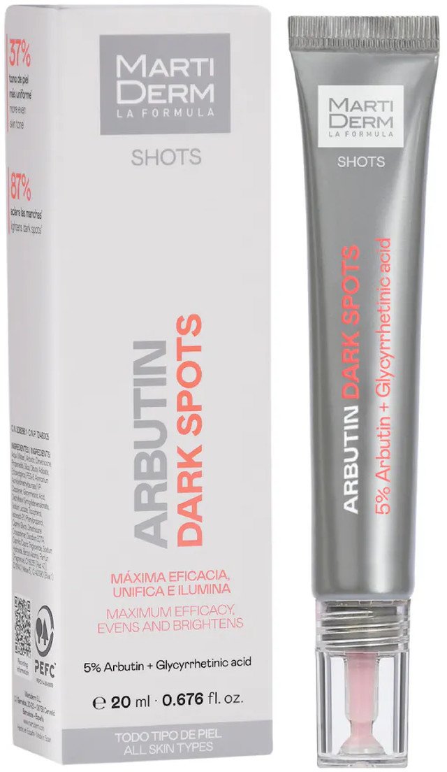 Martiderm Shots Arbutin Dark Spots skoncentrowane serum do twarzy 20ml