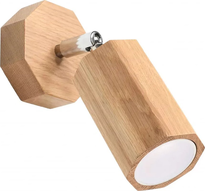 Kinkiet Lumes Drewniany loftowy kinkiet ruchomy - S472-Zeros