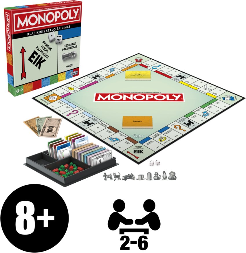 MONOPOLY Board game Classic Refresh (In Lithuanian lang.)