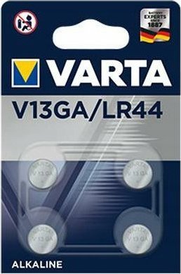 Varta V13GA/LR44 Alkaline 4 Pack -> min 10 stk