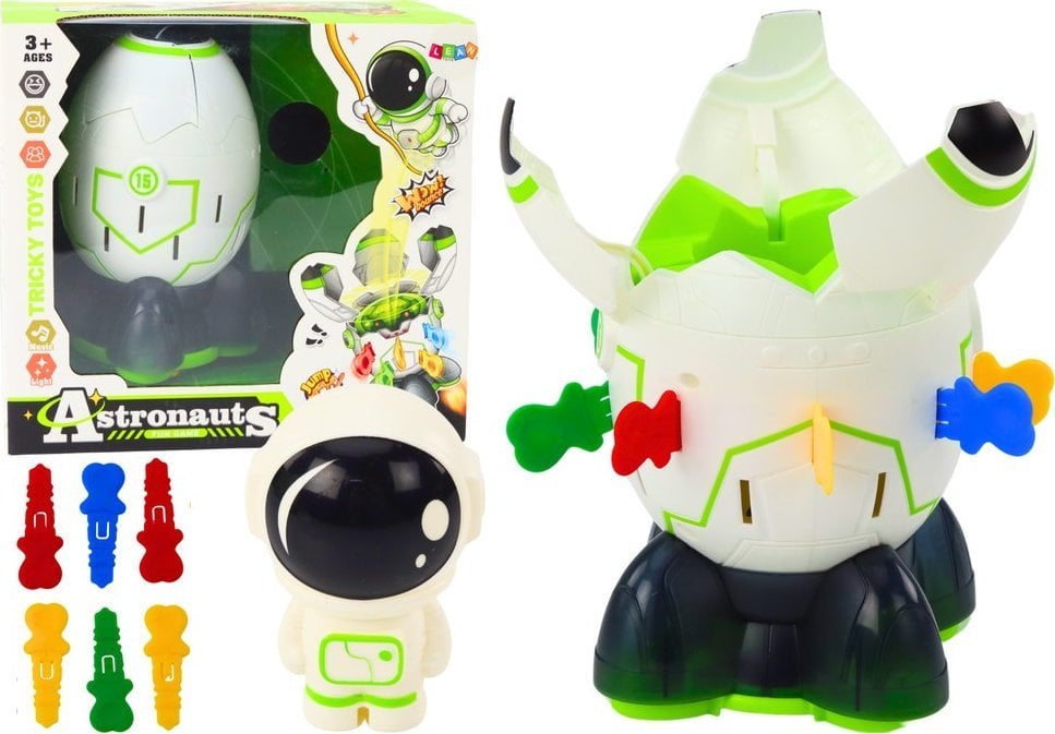 LeanToys Gra Zręcznościowa Kosmonauta Wyskakujący Z Rakiety Kosmos
