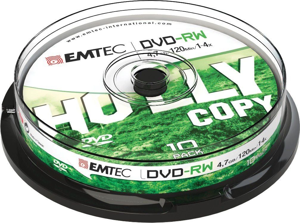 Emtec DVD-RW 4.7 GB 4x 10 sztuk (ECOVRW47104CB)