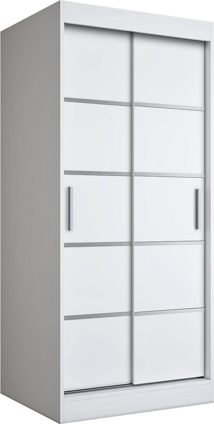 Elior Biała dwudrzwiowa szafa przesuwna - Livia 2X