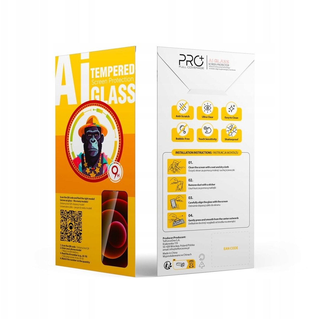 Szkło hartowane uniwersalne 9D OneFit AI-08 6,1"