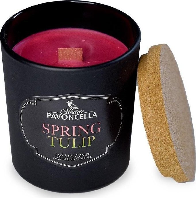 Świeczka sojowa Spring Tulip czarna 135g