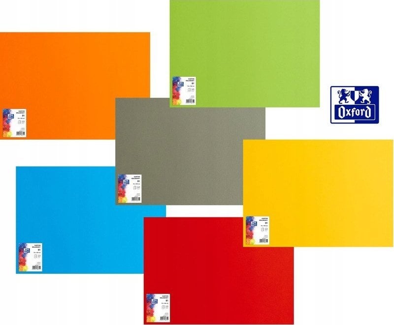 Oxford Karton Oxford B1 225g ciemnożółty, CIEMNOŻÓŁTY