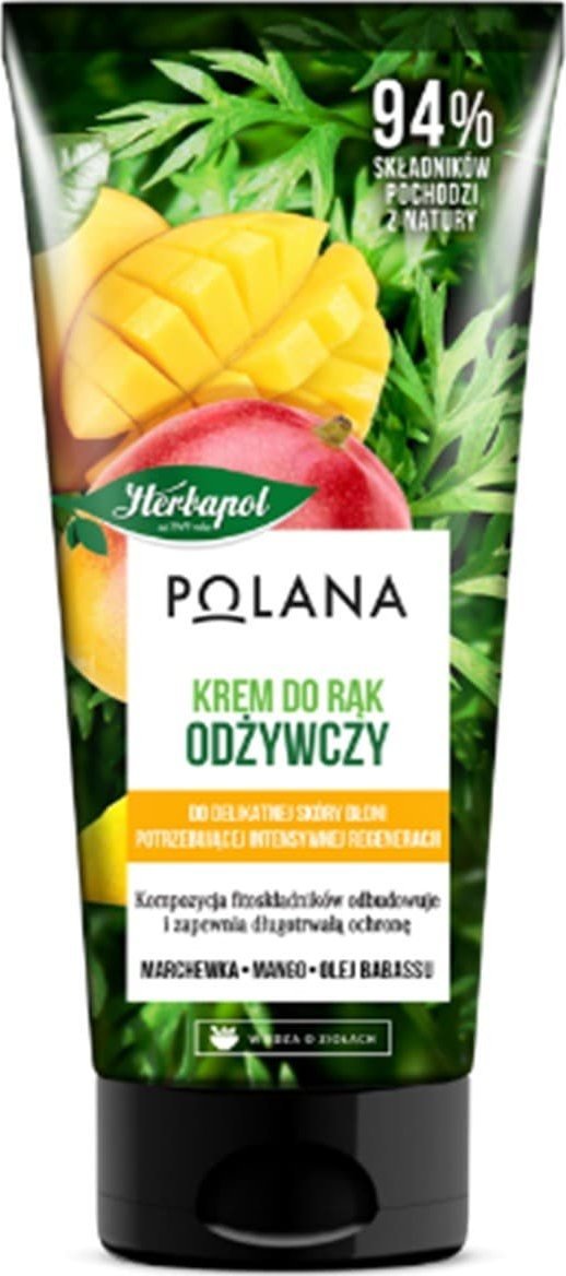 Herbapol HERBAPOL Polana Odżywczy Krem do rąk - Marchewka & Mango & Olej Babassu 50ml