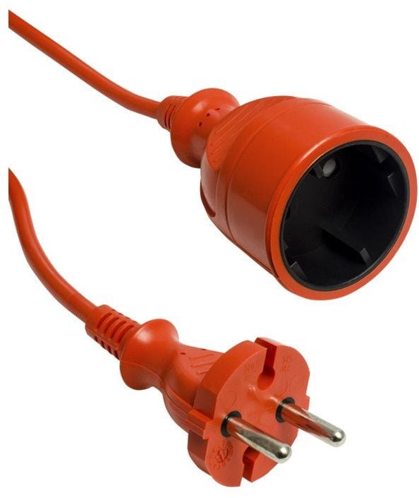 Przedłużacz ogrodowy DPM PS10 1GN 10m pomarańczowy