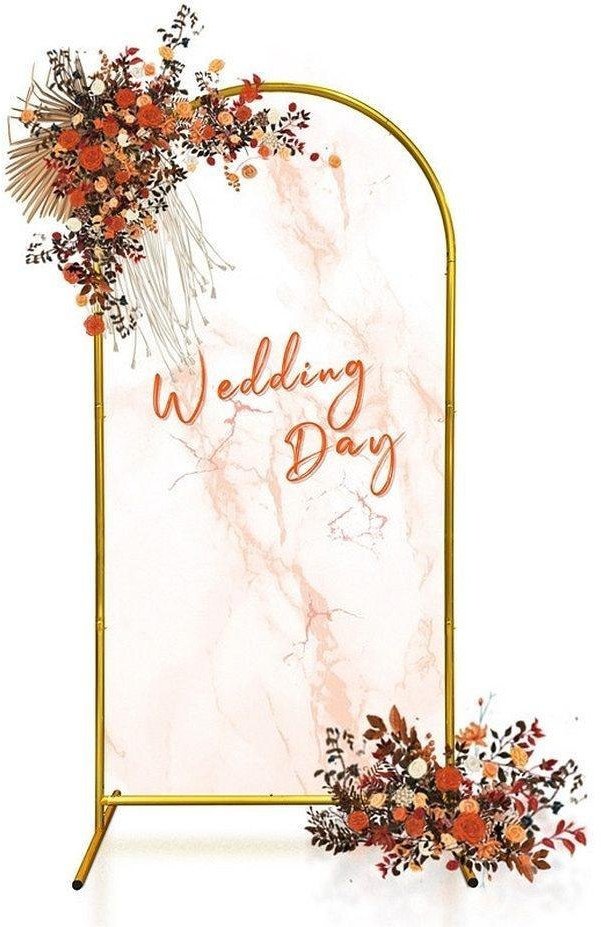 GoDan Stalowy stelaż z łukiem, złoty, 100x200cm