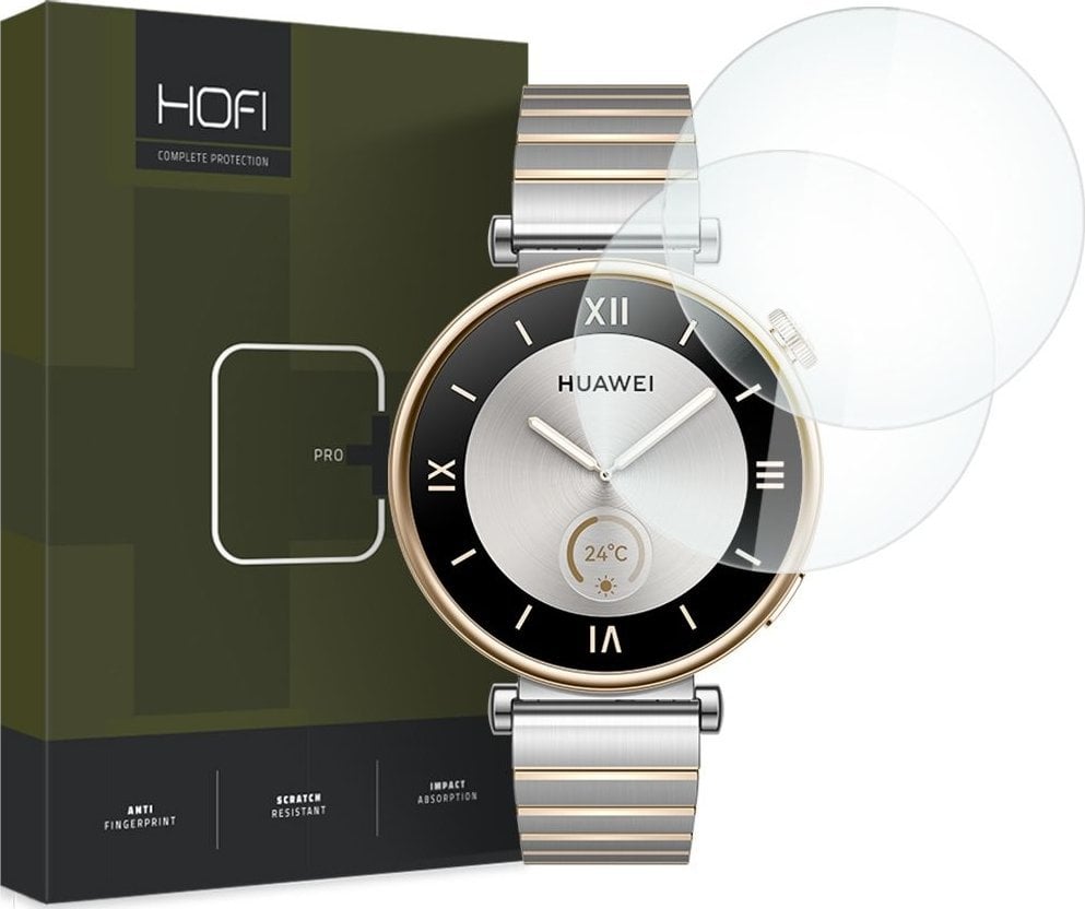 Hofi SZKŁO HARTOWANE HOFI GLASS PRO+ 2-PACK HUAWEI WATCH GT 4 (41 MM) CLEAR